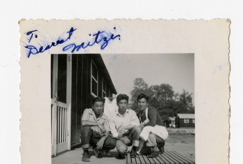 George Naohara and Atsushi Art Ishida in the Jerome camp (ddr-csujad-38-252)