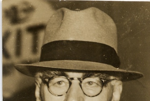 A man wearing leis (ddr-njpa-1-972)