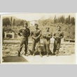 Four soldiers on a bridge (ddr-densho-201-100)