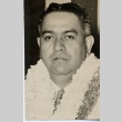 Hawaii politician wearing leis (ddr-njpa-2-515)