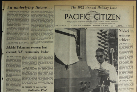 Pacific Citizen, Vol. 75, No. 25 (December 22-29, 1972) (ddr-pc-44-50)