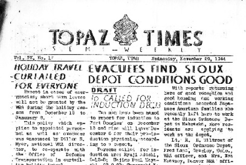 Topaz Times Vol. IX No. 17 (November 29, 1944) (ddr-densho-142-361)