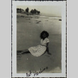 A woman sitting on the beach (ddr-densho-321-1177)
