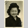 Signed photograph of a woman (ddr-manz-6-27)