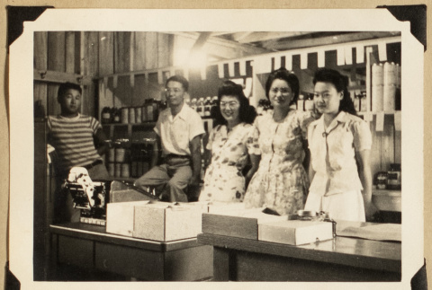 Warehouse crew pose for a picture (ddr-densho-542-540)