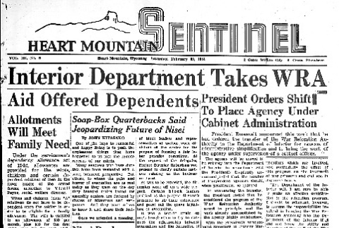 Heart Mountain Sentinel Vol. III No. 8 (February 19, 1944) (ddr-densho-97-169)