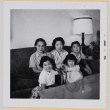 Yoshiko, William, Susan and Leslie Shiomi with unidentified woman (ddr-densho-522-503)