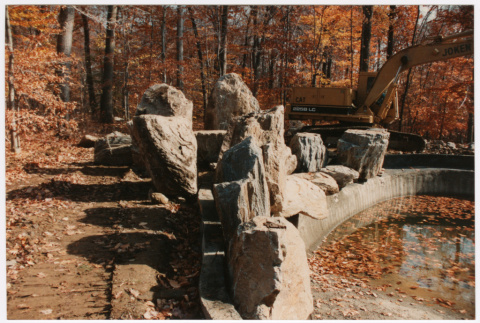Mendoza pool under construction (ddr-densho-377-2338)