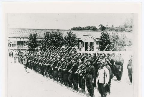 Soldiers with rifles (ddr-densho-1007-208)