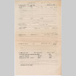 Washington Township JACL property survey, handwritten property report and family record for Yukio Kita family (ddr-densho-491-80)