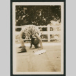 girl doing a bridge (ddr-densho-378-811)
