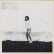 Girl by snow bank (ddr-densho-522-117)