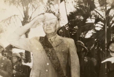 Dwight D. Eisenhower saluting (ddr-njpa-1-221)