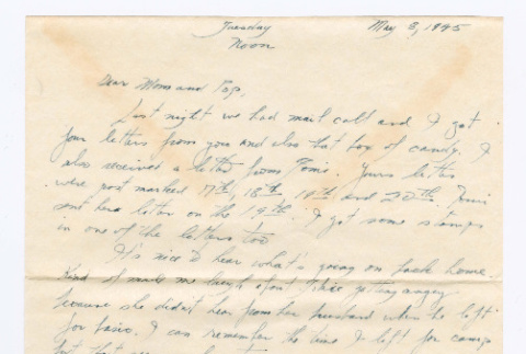 Letter from Tadashi Ishida to Mr. & Mrs. Y Ishida (ddr-densho-535-179)