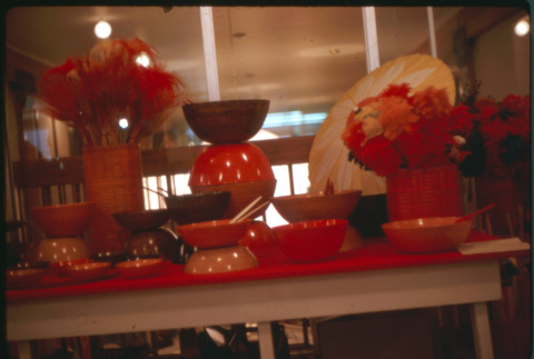 Display of enamelware bowls (ddr-densho-426-317)