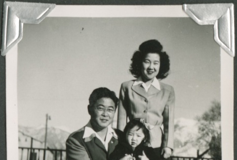 A man, woman, and toddler (ddr-densho-328-331)
