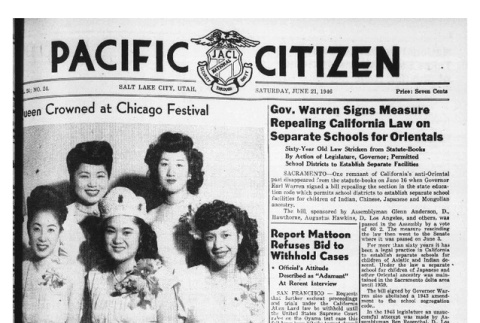 The Pacific Citizen, Vol. 24 No. 24 (June 21, 1947) (ddr-pc-19-25)