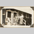 The Kikawas in front of their barrack (ddr-densho-542-406)