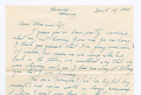Letter from Tadashi Ishida to Mr. & Mrs. Y Ishida (ddr-densho-535-153)