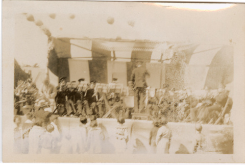 Stage with band (ddr-densho-426-1578)
