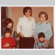 Grandchildren with Great-Grandma Yoshiko and Grandma Mitzi (ddr-densho-477-482)