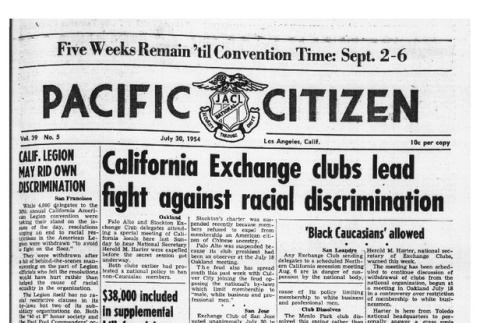 The Pacific Citizen, Vol. 39 No. 5 (July 30, 1954) (ddr-pc-26-31)