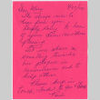 Note from Paul Wing to Mary Mon Toy (ddr-densho-488-34)