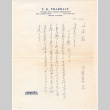 Letter sent to T.K. Pharmacy from  Manzanar concentration camp (ddr-densho-319-387)