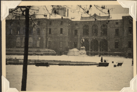 Building in the snow (ddr-densho-466-804)