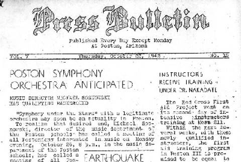 Poston Press Bulletin Vol. V No. 15 (October 22, 1942) (ddr-densho-145-140)