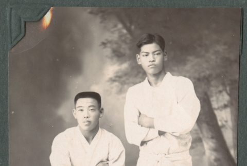 Two men in judo wear (ddr-densho-442-99)