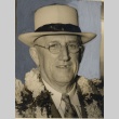 Lester Petrie wearing leis (ddr-njpa-2-816)