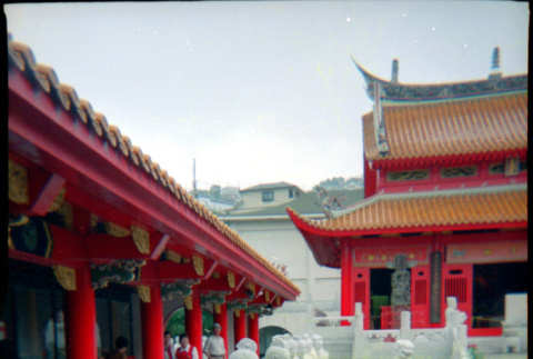 Man walking in temple courtyard (ddr-densho-426-469)