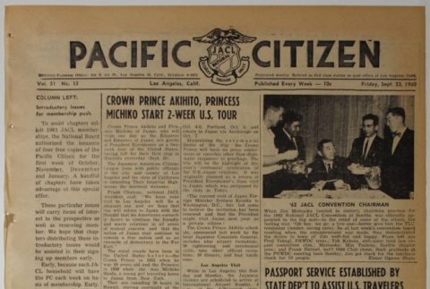 Pacific Citizen, Vol. 51, No. 13 (September 23, 1960) (ddr-pc-32-39)