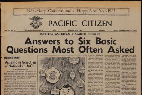 Pacific Citizen, Vol. 59, Vol. 26 (December 18-25, 1964) (ddr-pc-36-51)
