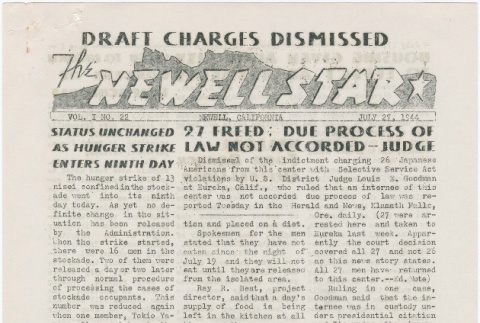 The Newell Star, Vol. I, No. 22 (July 27, 1944) (ddr-densho-284-28)