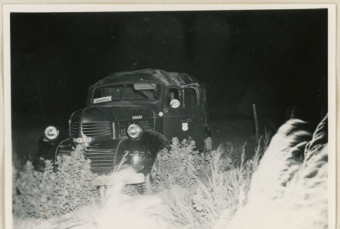 Damaged hospital car (ddr-densho-37-2078)