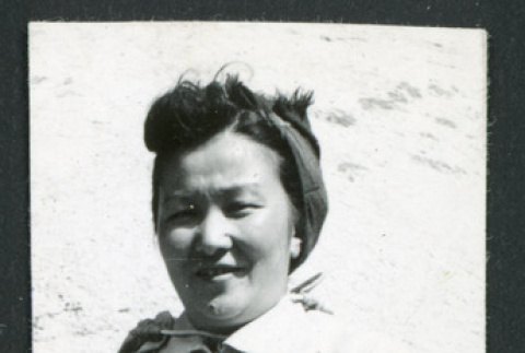 Photograph of a women at Manzanar (ddr-csujad-47-218)