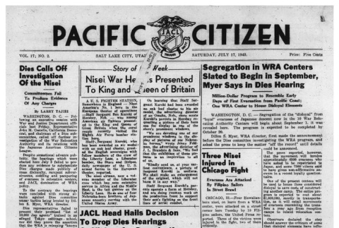 The Pacific Citizen, Vol. 17 No. 2 (July 17, 1943) (ddr-pc-15-27)