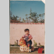 Baby on toy horse (ddr-densho-523-400)