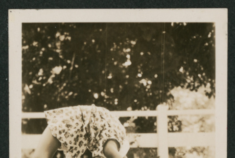 girl doing a bridge (ddr-densho-378-811)