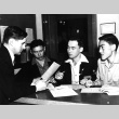 Nisei students meeting with principal (ddr-densho-34-57)