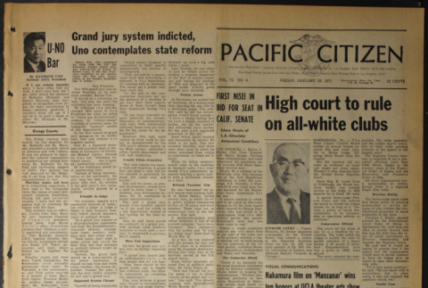 Pacific Citizen, Vol. 72, No. 4 (January 29, 1971) (ddr-pc-43-4)