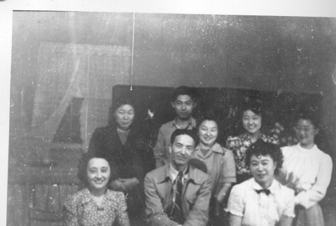 Japanese Americans inside barracks (ddr-densho-157-39)