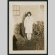 girl next to bush (ddr-densho-378-418)