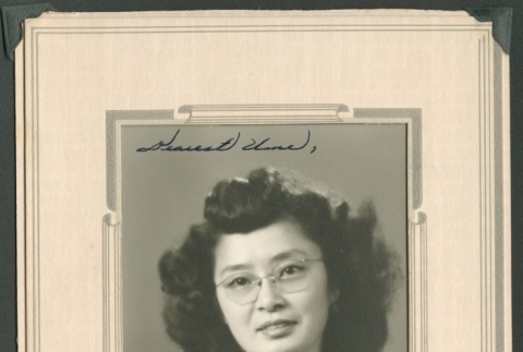 Portrait of Shigeko Kawashima (ddr-densho-328-524)