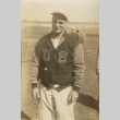 Lou Gehrig in a U.S. baseball jacket (ddr-njpa-1-503)