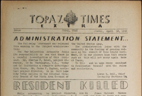 Topaz Times Extra (April 12, 1943) (ddr-densho-142-142)