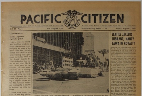 Pacific Citizen, Vol. 51, No. 6 (August 5, 1960) (ddr-pc-32-32)