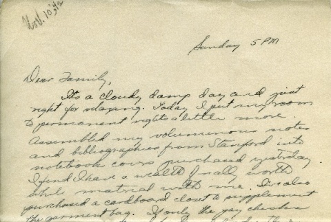 Letter from a camp teacher to her family (ddr-densho-171-7)